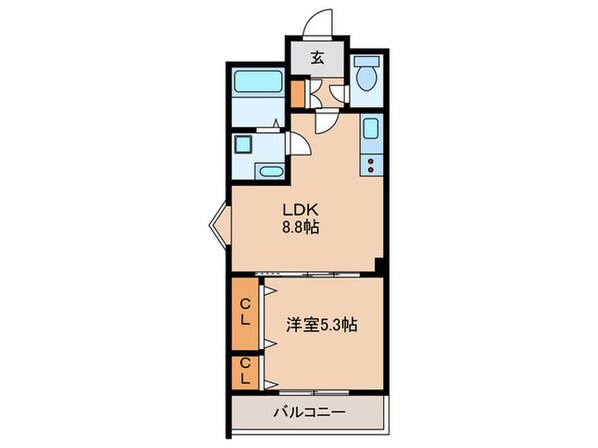 ラモーナ北条Ⅱの物件間取画像